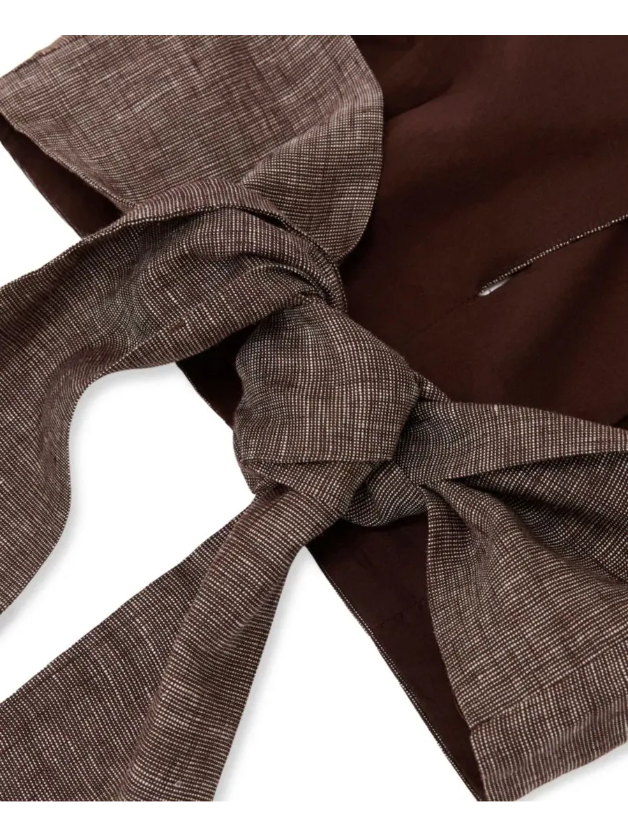 Топ Serena из льна с запахом REISS — изображение 5 из 5, коричневый