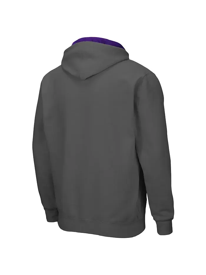 Мужская толстовка LSU Tigers Arch Logo 3.0 с молнией Colosseum — изображение 5 из 5, фиолетовый