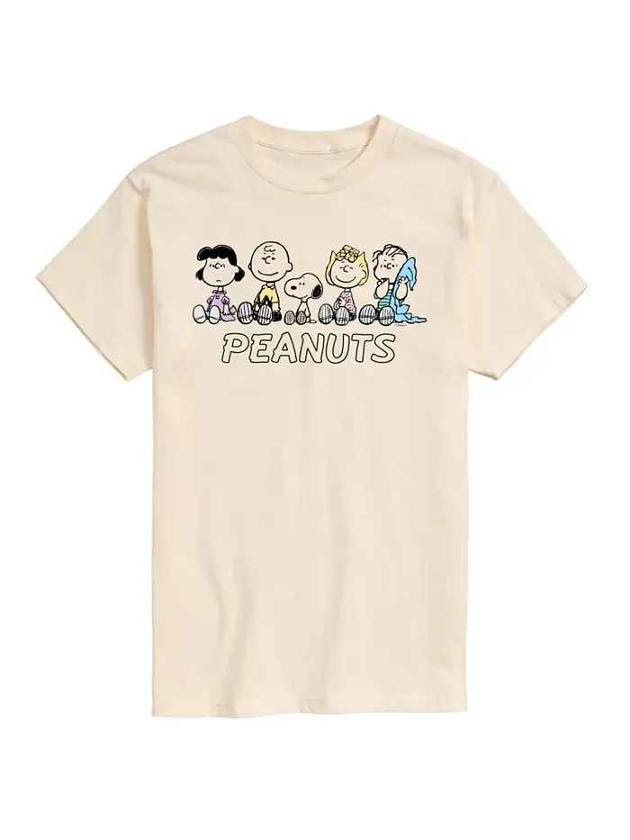 Мужская футболка с коротким рукавом Peanuts Group AIRWAVES — изображение 1 из 3, бежевый