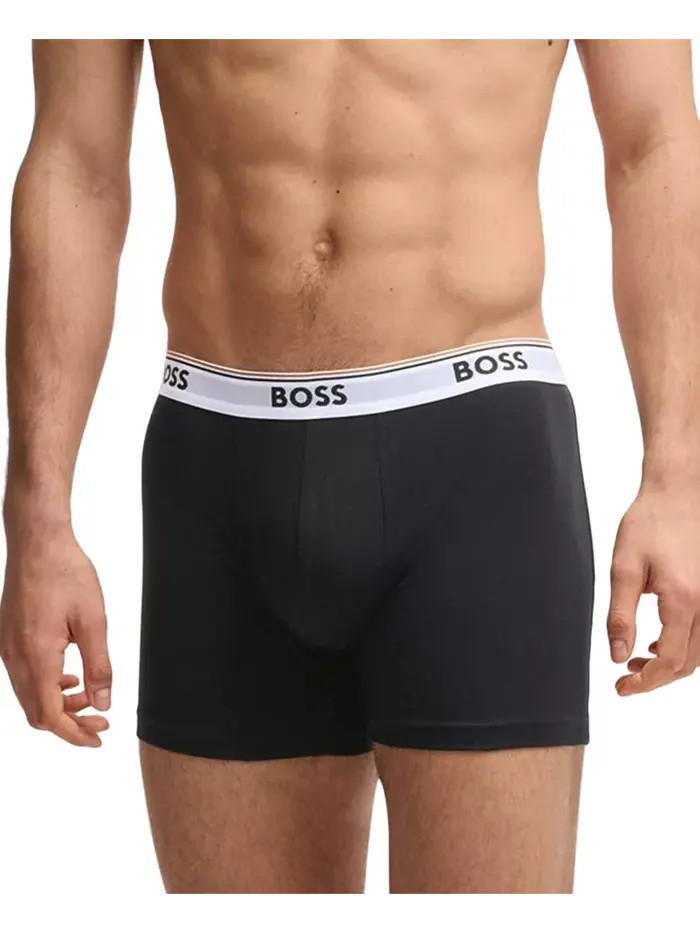 Мужские боксеры Power 3-Pk с логотипом на резинке Hugo Boss — изображение 2 из 6, мульти