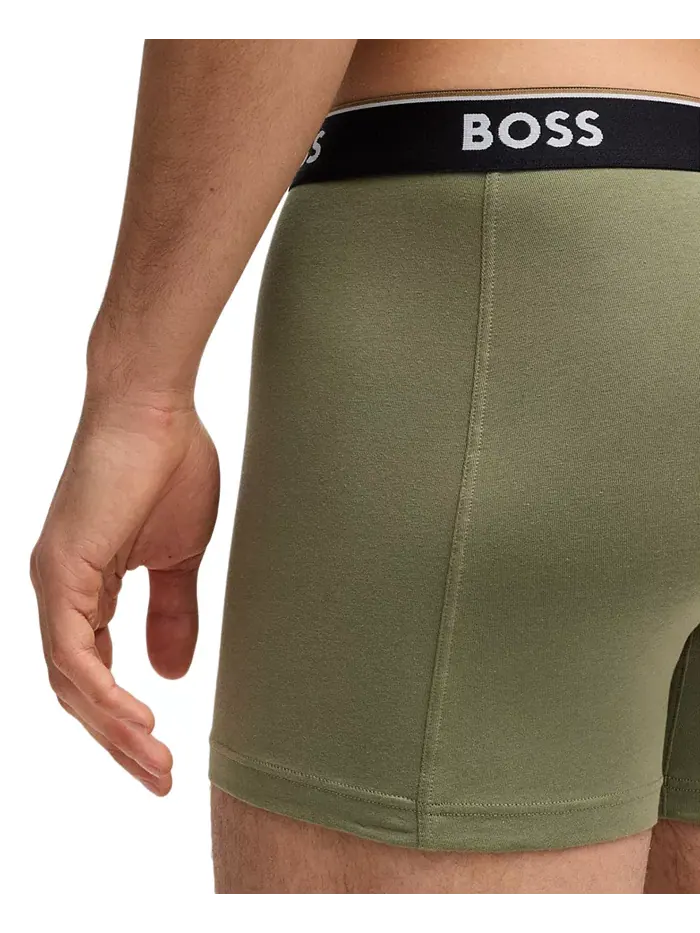 Мужские боксеры Power 3-Pk с логотипом на резинке Hugo Boss — изображение 5 из 6, мульти