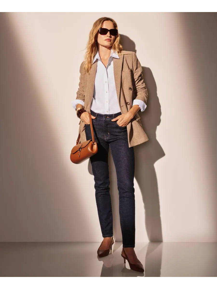 Не требующая глажки рубашка прямого кроя, размеры PXS - 3X Lauren Ralph Lauren — изображение 2 из 9, белый
