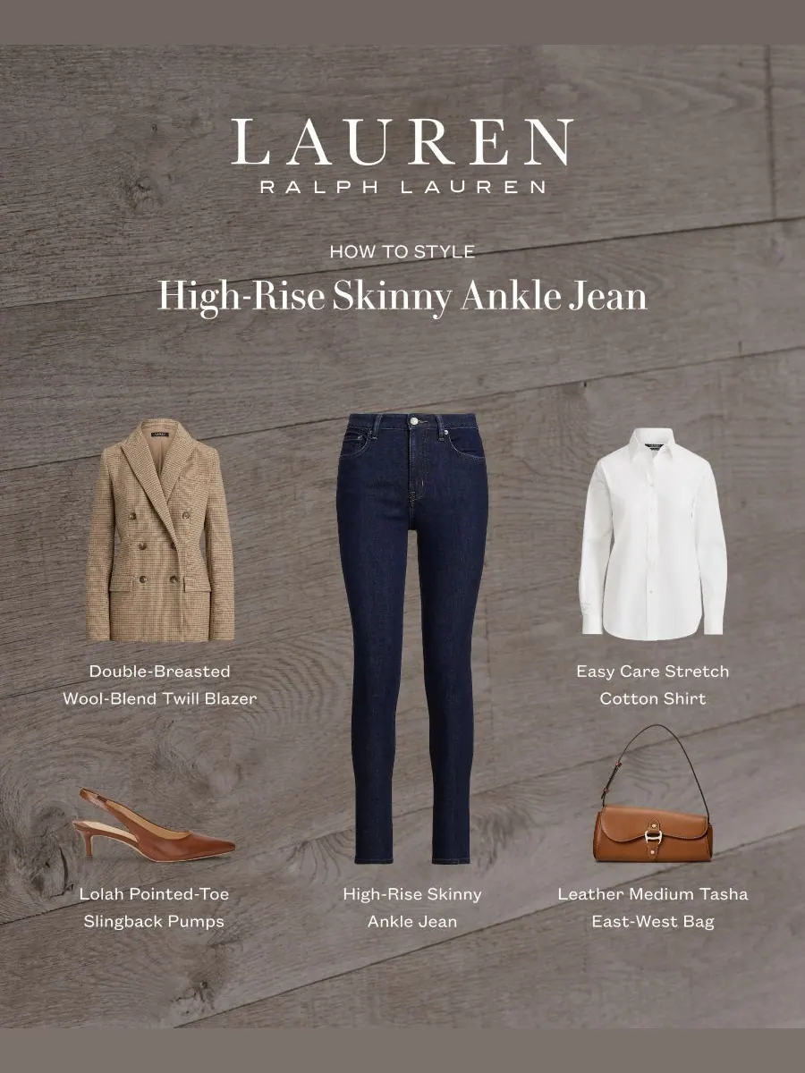 Не требующая глажки рубашка прямого кроя, размеры PXS - 3X Lauren Ralph Lauren — изображение 3 из 9, белый