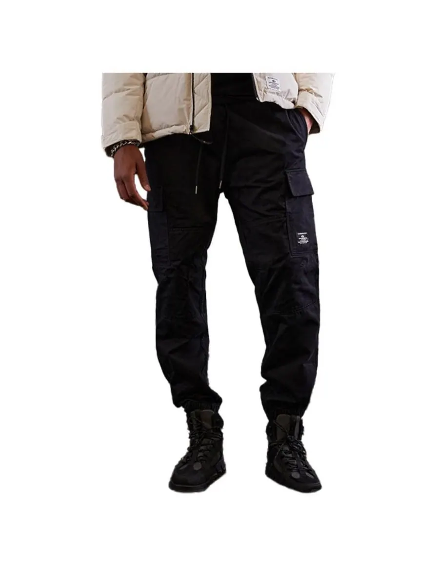 Мужские хлопковые спортивные брюки Alpha Industries — изображение 1 из 3, черный