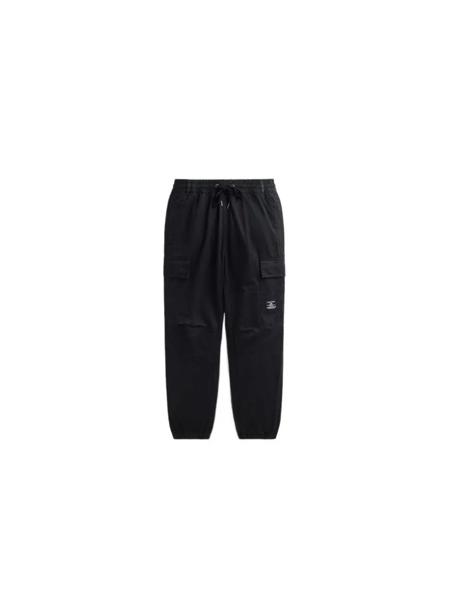 Мужские хлопковые спортивные брюки Alpha Industries — изображение 2 из 3, черный
