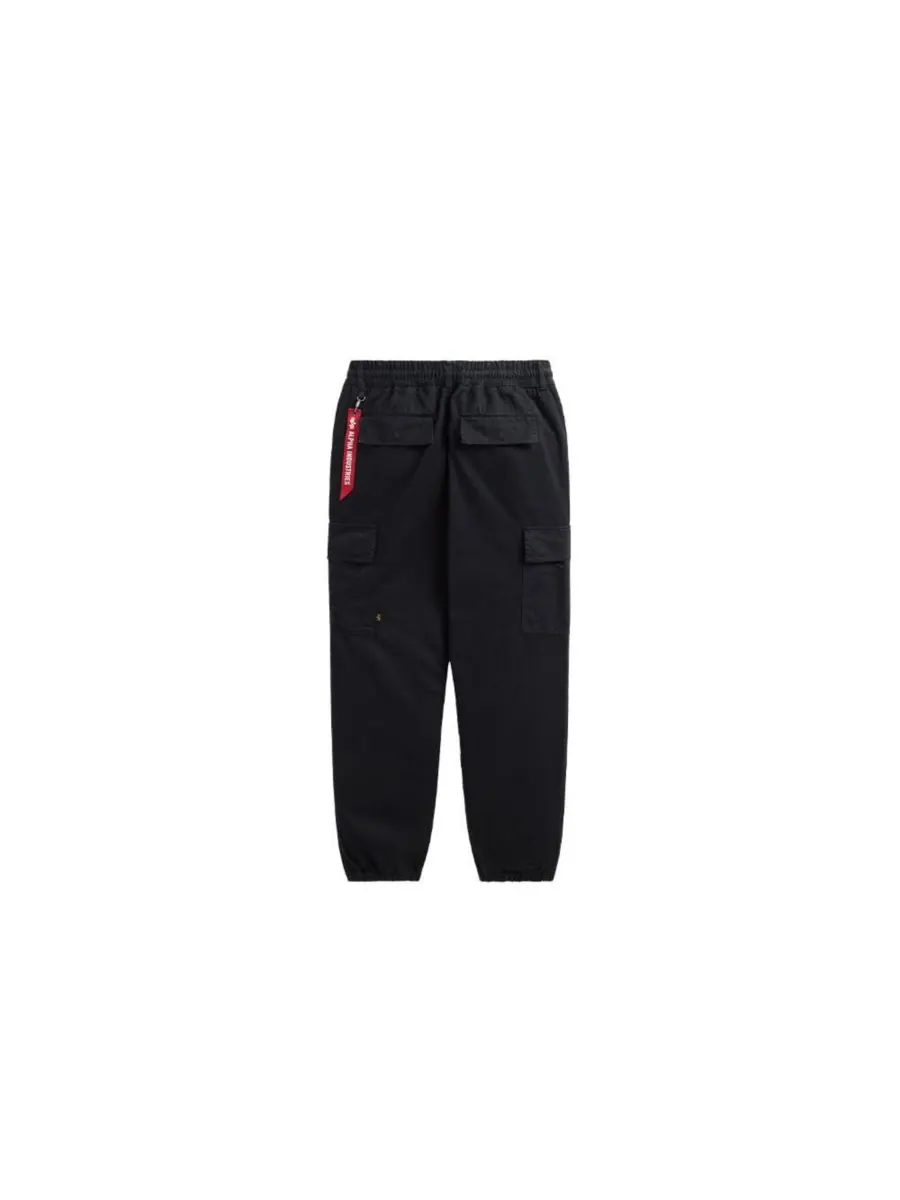 Мужские хлопковые спортивные брюки Alpha Industries — изображение 3 из 3, черный