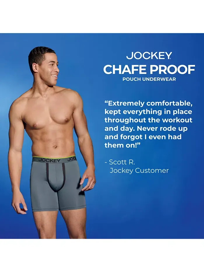Мужские боксеры Chafe Proof Pouch Microfiber 7" – набор из 3 штук Jockey — изображение 7 из 7