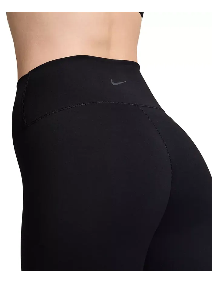 Женские леггинсы One High-Waisted Cropped-Length Nike — изображение 4 из 6, черный/черный