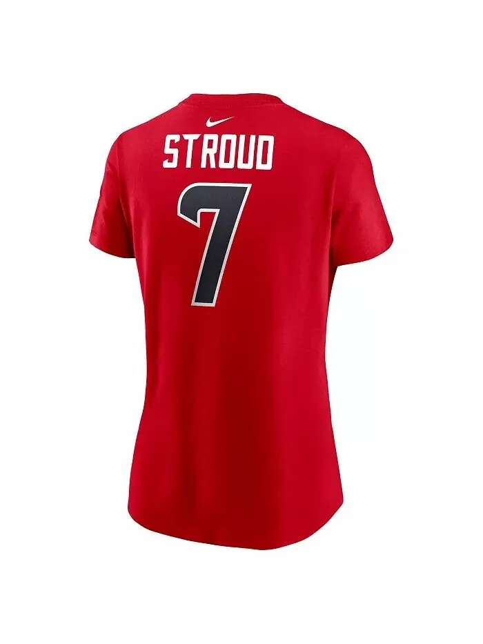 Женский С . Футболка Stroud Red Houston Texans с именем и номером игрока Nike — изображение 2 из 3, красный