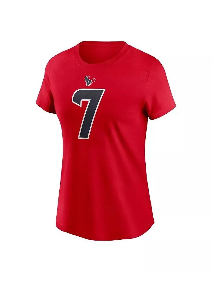 Женский С . Футболка Stroud Red Houston Texans с именем и номером игрока Nike — изображение 3 из 3, красный