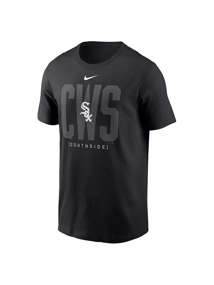 Мужская черная футболка Chicago White Sox Fashion Local Nike — изображение 3 из 3, черный
