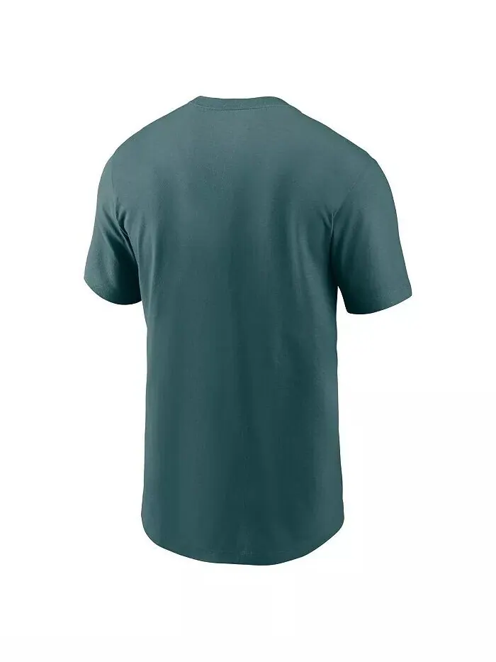 Мужская темно-зеленая футболка Philadelphia Eagles Primetime Wordmark Essential Nike — изображение 2 из 3, зеленый