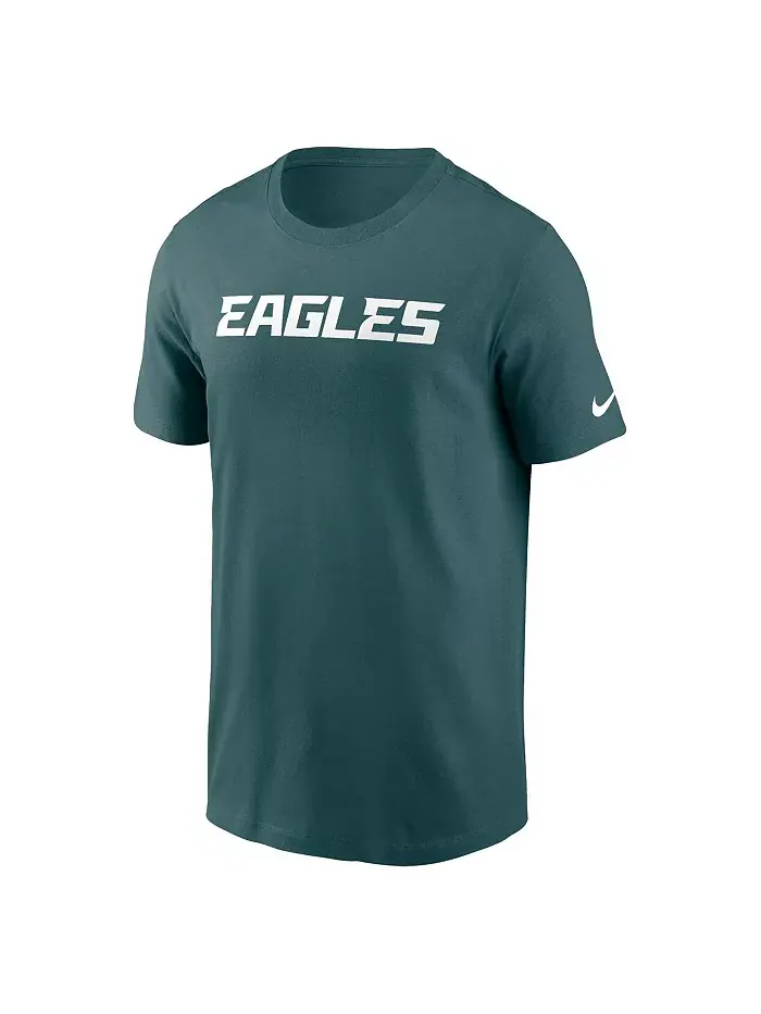 Мужская футболка Philadelphia Eagles Primetime Wordmark Essential цвета "Midnight Green" Nike — изображение 3 из 3