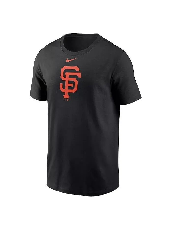 Мужская черная футболка с логотипом San Francisco Giants Fuse Nike — изображение 3 из 3, черный