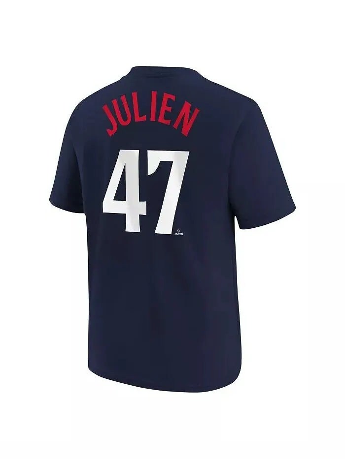 Футболка с именем и номером Big Boys Edouard Julien Navy Minnesota Twins Nike — изображение 3 из 3