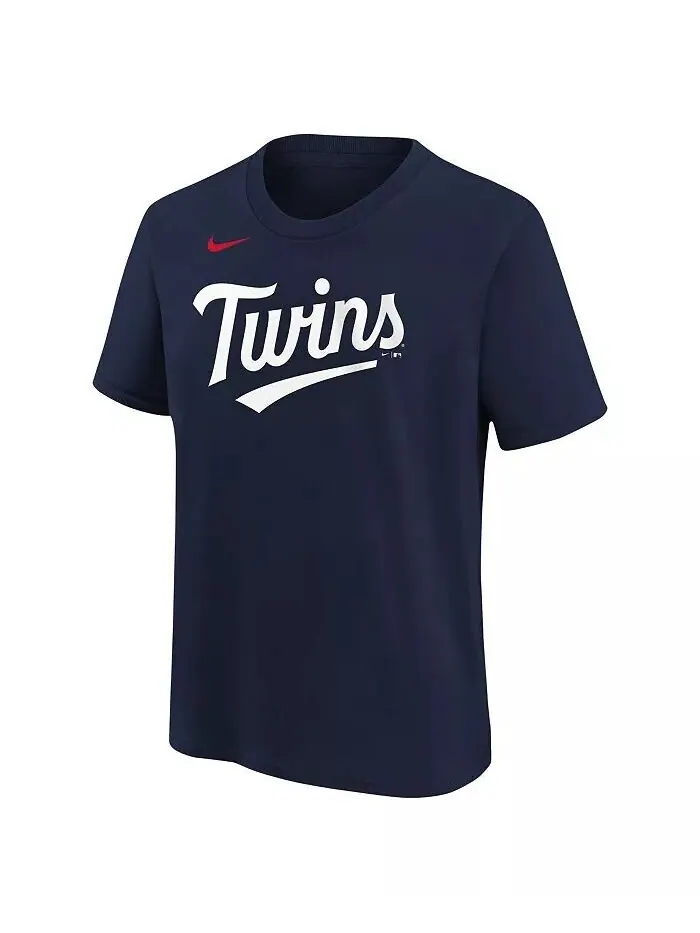 Темно-синяя футболка Big Boys Edouard Julien Minnesota Twins с именем и номером Nike — изображение 2 из 3, темно-синий