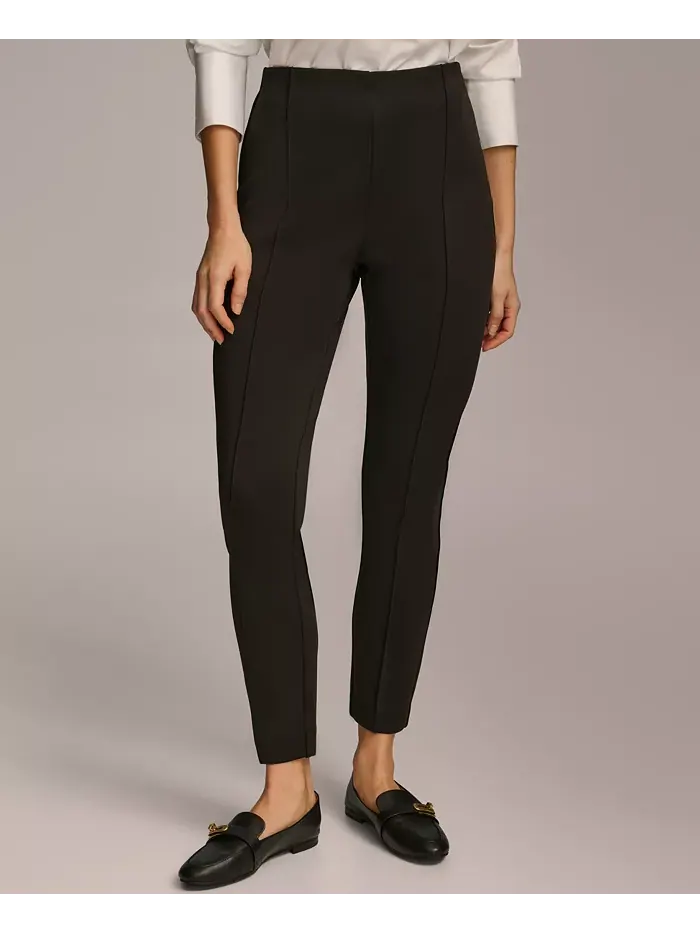 Женские зауженные брюки с высокой посадкой Donna Karan Donna Karan New York — изображение 1 из 5, черный