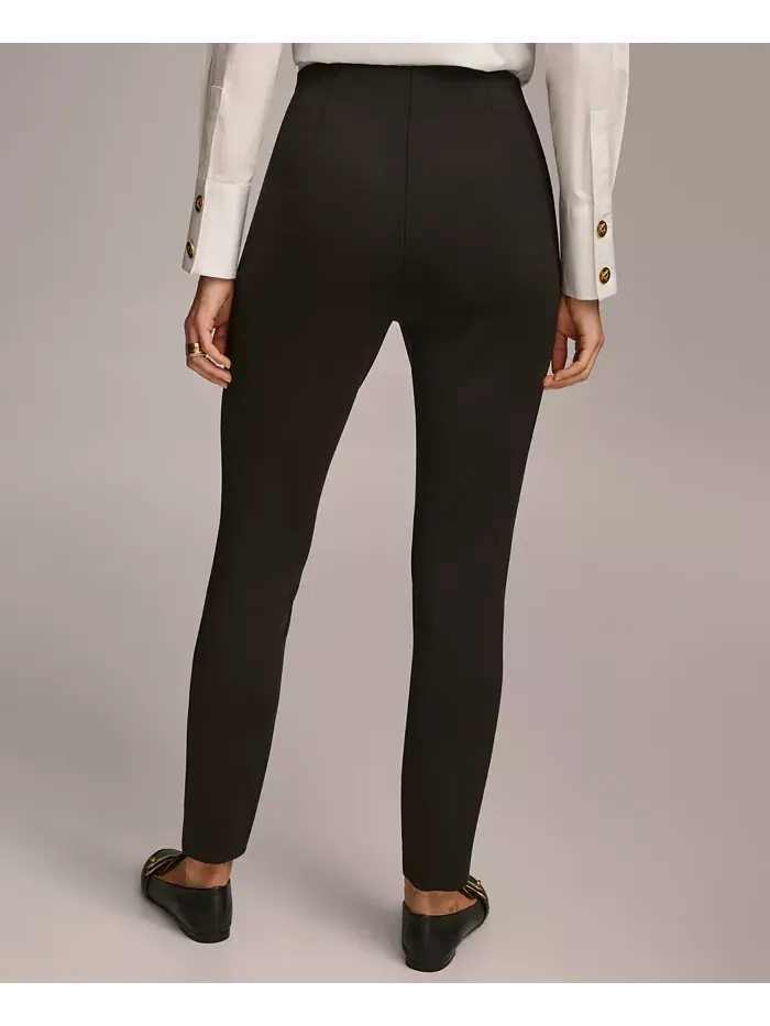 Женские зауженные брюки с высокой посадкой Donna Karan Donna Karan New York — изображение 2 из 5, черный