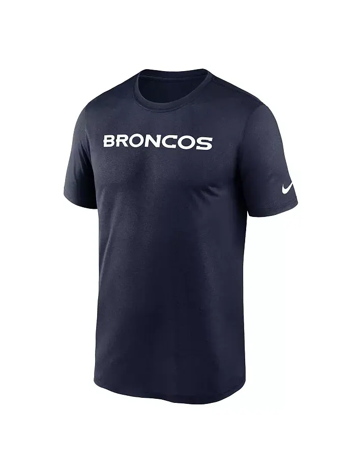 Мужская футболка Denver Broncos Primetime Legend Wordmark Performance — изображение 2 из 3, синий