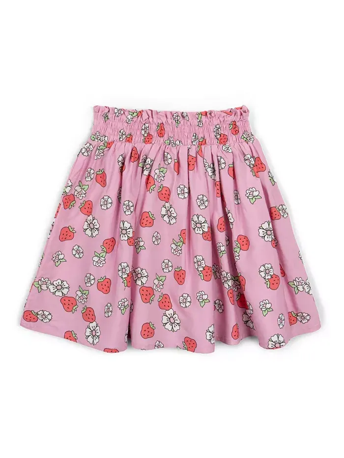 Комплект из футболки с квадратным вырезом и юбки Strawberry Shortcake — изображение 3 из 6, белый/розовый