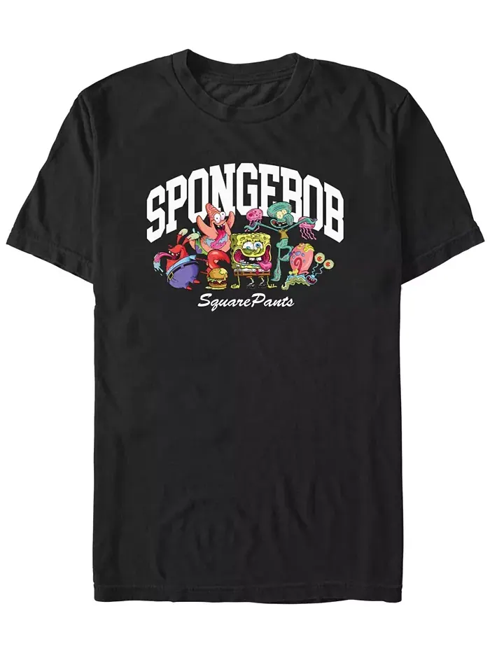 Мужская футболка Sponge Group с коротким рукавом для занятий спортом Fifth Sun — изображение 1 из 3, черный