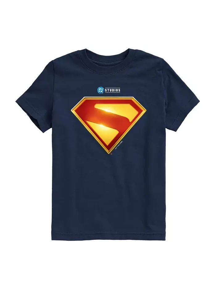 Футболка с графическим принтом щита и логотипом Superman Big Boys Hybrid
