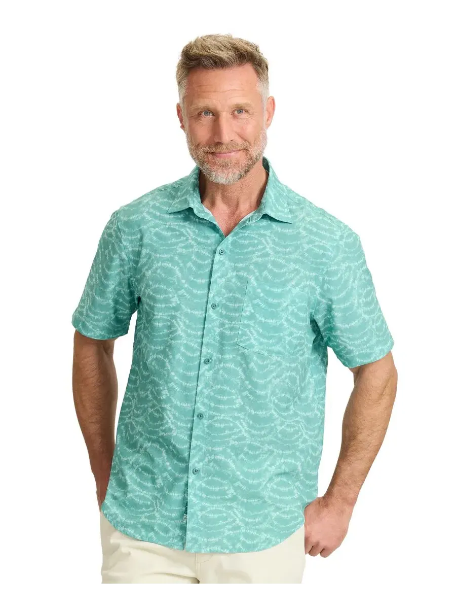 Мужская футболка с коротким рукавом Coast Tidal Mist Tommy Bahama — изображение 1 из 7, водоносный