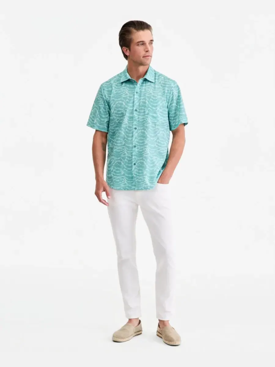 Мужская футболка с коротким рукавом Coast Tidal Mist Tommy Bahama — изображение 7 из 7, водоносный