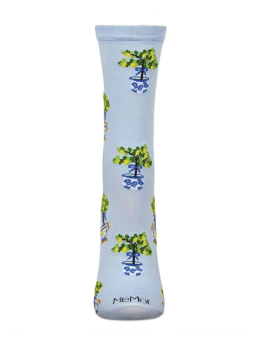 Женские носки Topiary из вискозы MeMoi — изображение 2 из 3, светлый синий