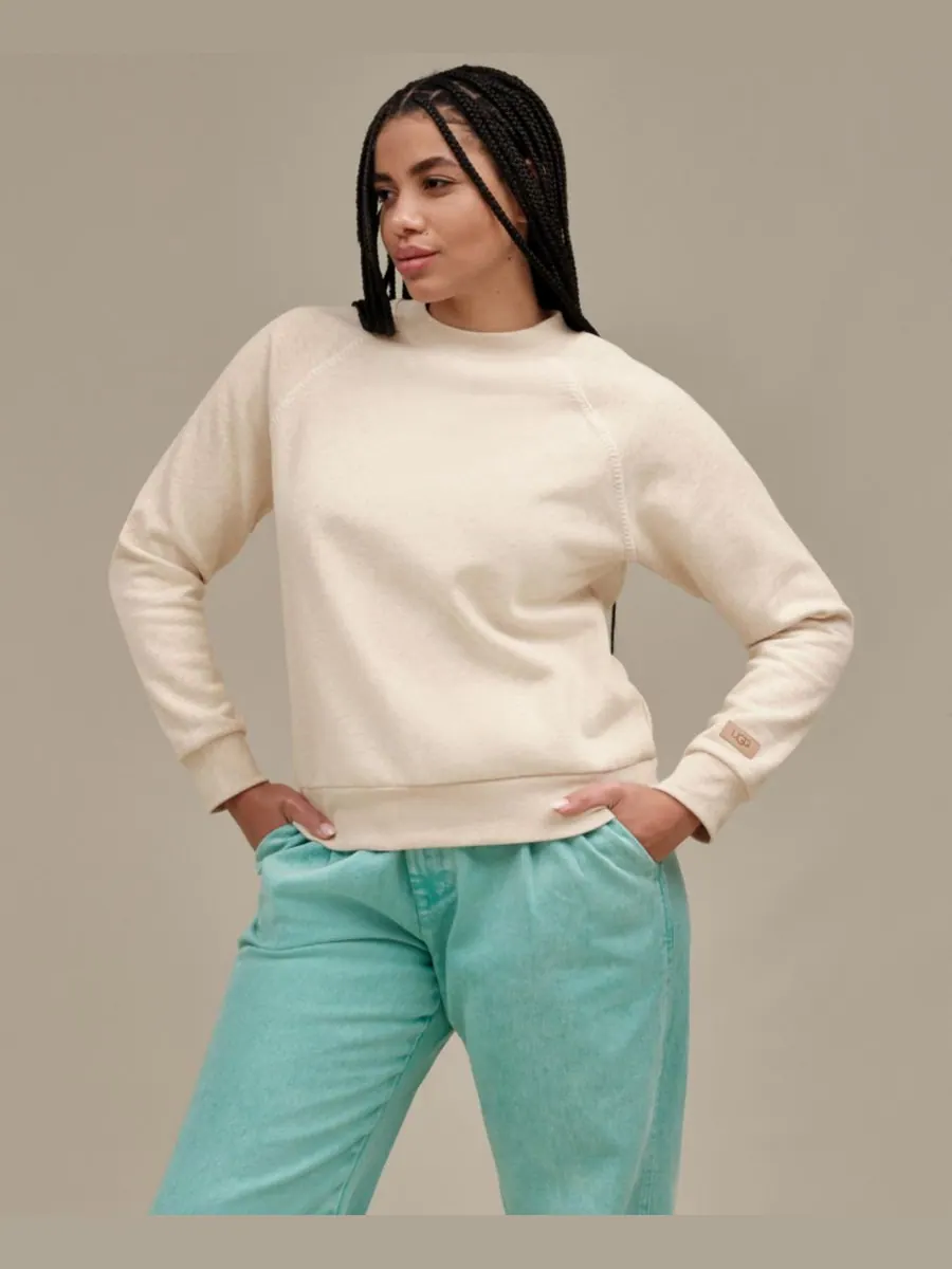 Женская классическая толстовка UGG с круглым вырезом и рукавами реглан UGG — изображение 1 из 4, песочный