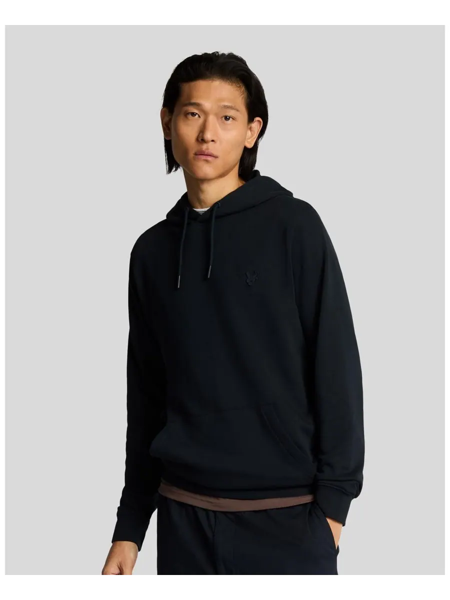 Мужская толстовка с капюшоном Superfine Lyle & Scott — изображение 1 из 3, темный темно-синий