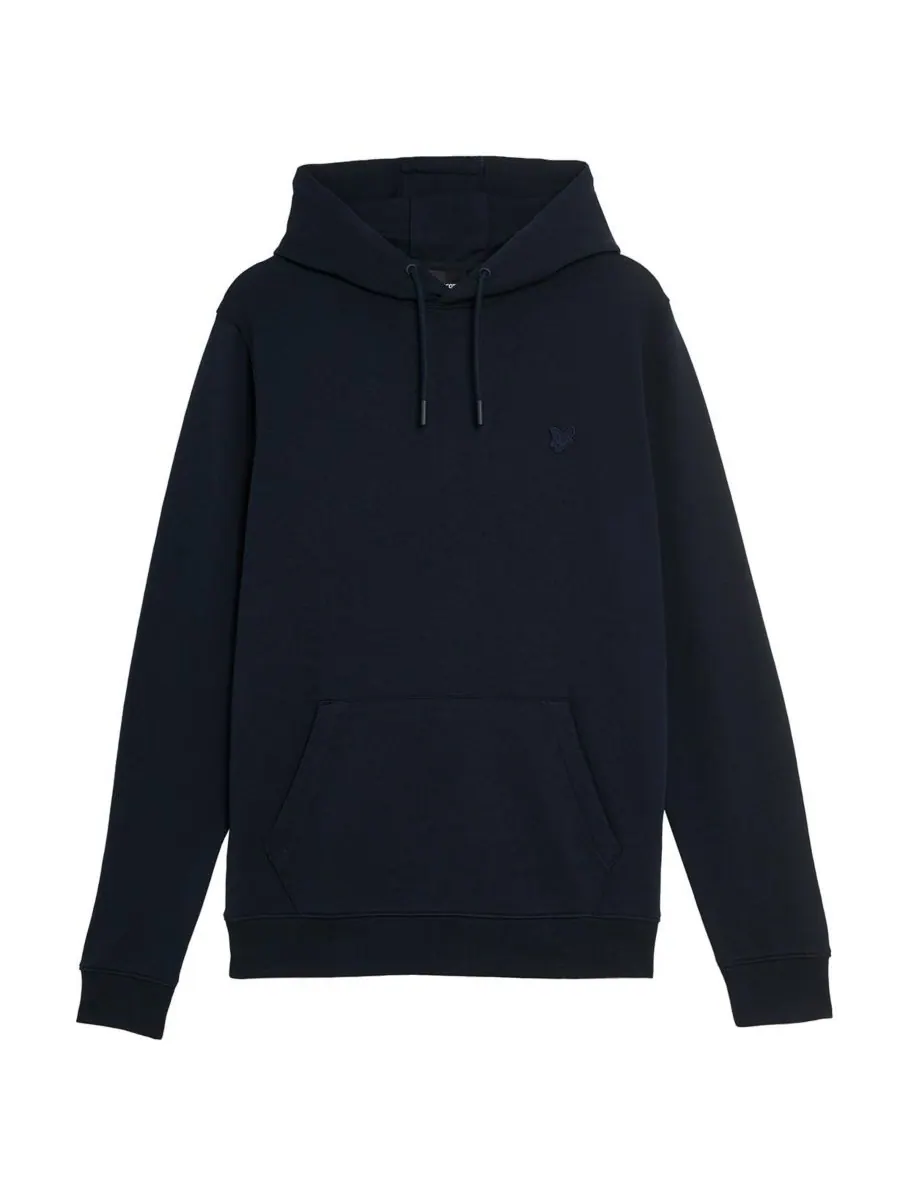 Мужская толстовка с капюшоном Superfine Lyle & Scott — изображение 2 из 3, темный темно-синий