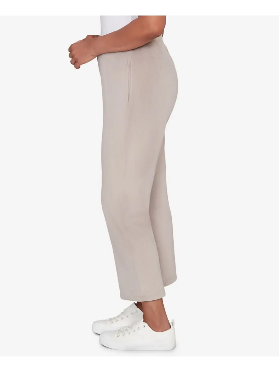 Брюки Calm Luxe Double Knit средней длины Alfred Dunner — изображение 4 из 5, серый