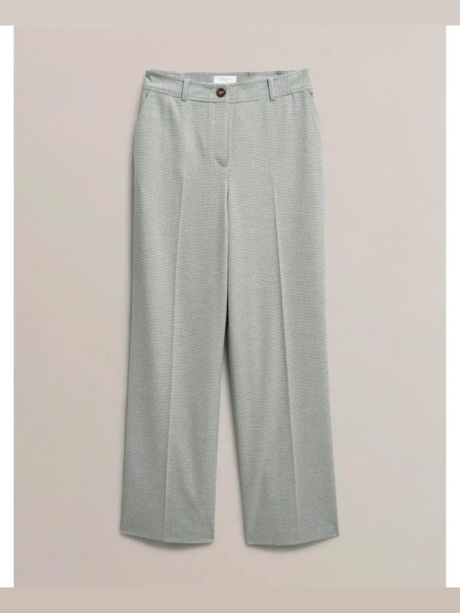 Брюки прямого кроя со средней посадкой Ellie Wide Leg Hobbs London — изображение 2 из 8, бежевый/хаки