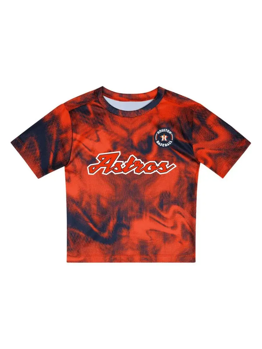 Комплект из футболки и шорт с принтом Houston Astros Hitter Infielder Outerstuff — изображение 2 из 4, оранжевый