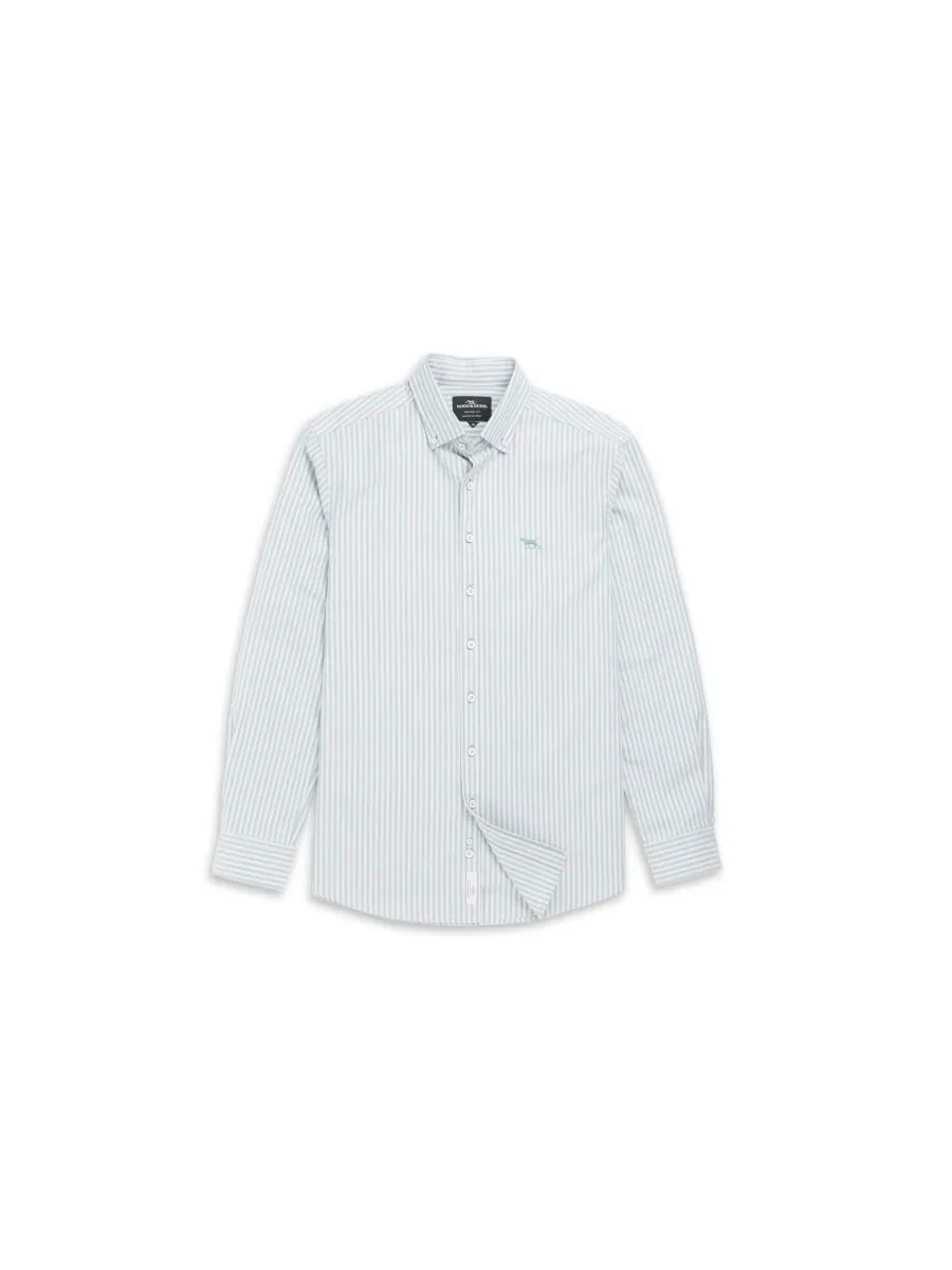 Мужская рубашка Gunn Oxford Stripe с длинным рукавом (4 шт) Rodd & Gunn — изображение 1 из 5, зеленый