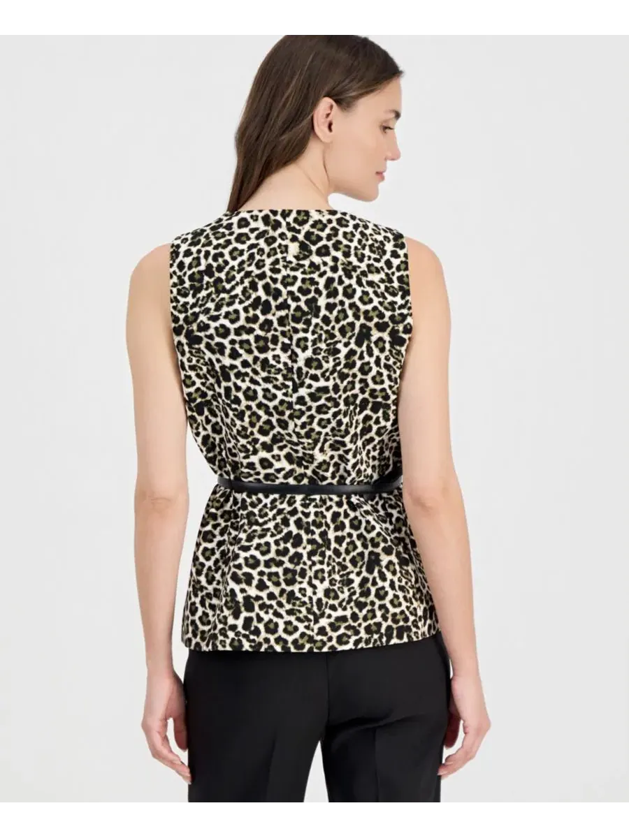 Комплект из жилета с принтом и юбки-косынки Anne Klein — изображение 4 из 4, мульти