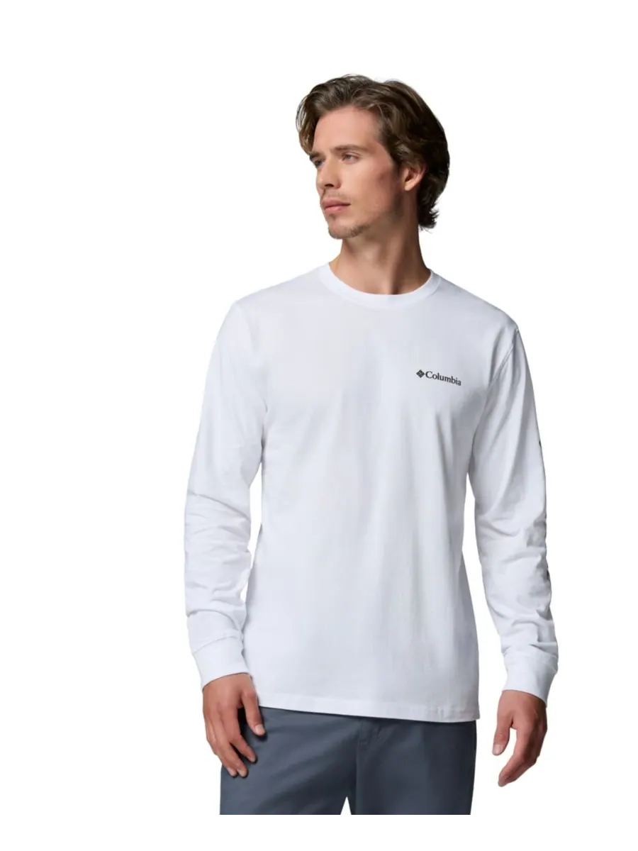 Мужская футболка с длинными рукавами Fundamental Graphic Columbia — изображение 1 из 5, белый