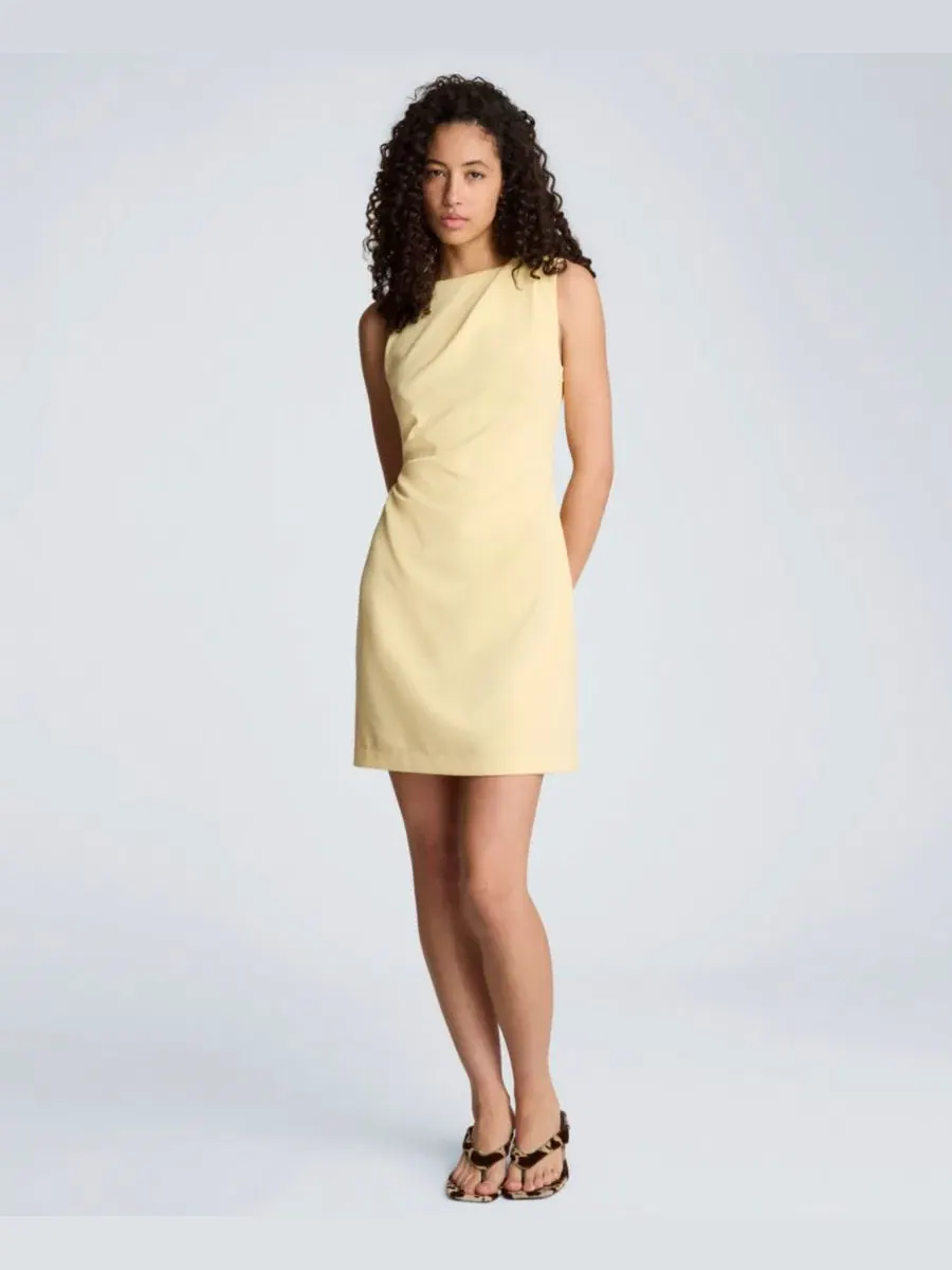 Женское платье с вырезом-лодочкой Kenneth Cole — изображение 2 из 6, желтый