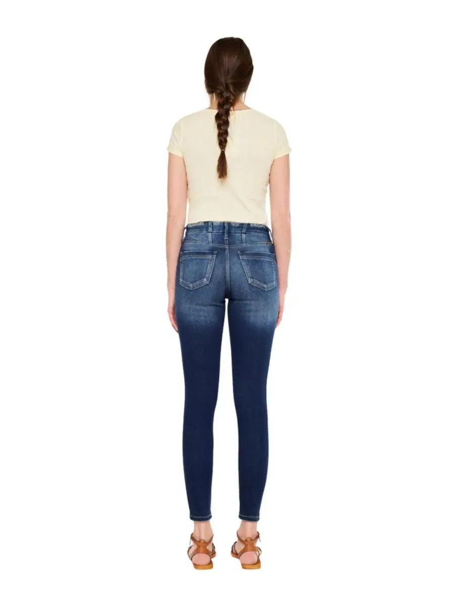 Женские джинсы Novah High Rise Super Skinny Kancan — изображение 2 из 4, темный синий