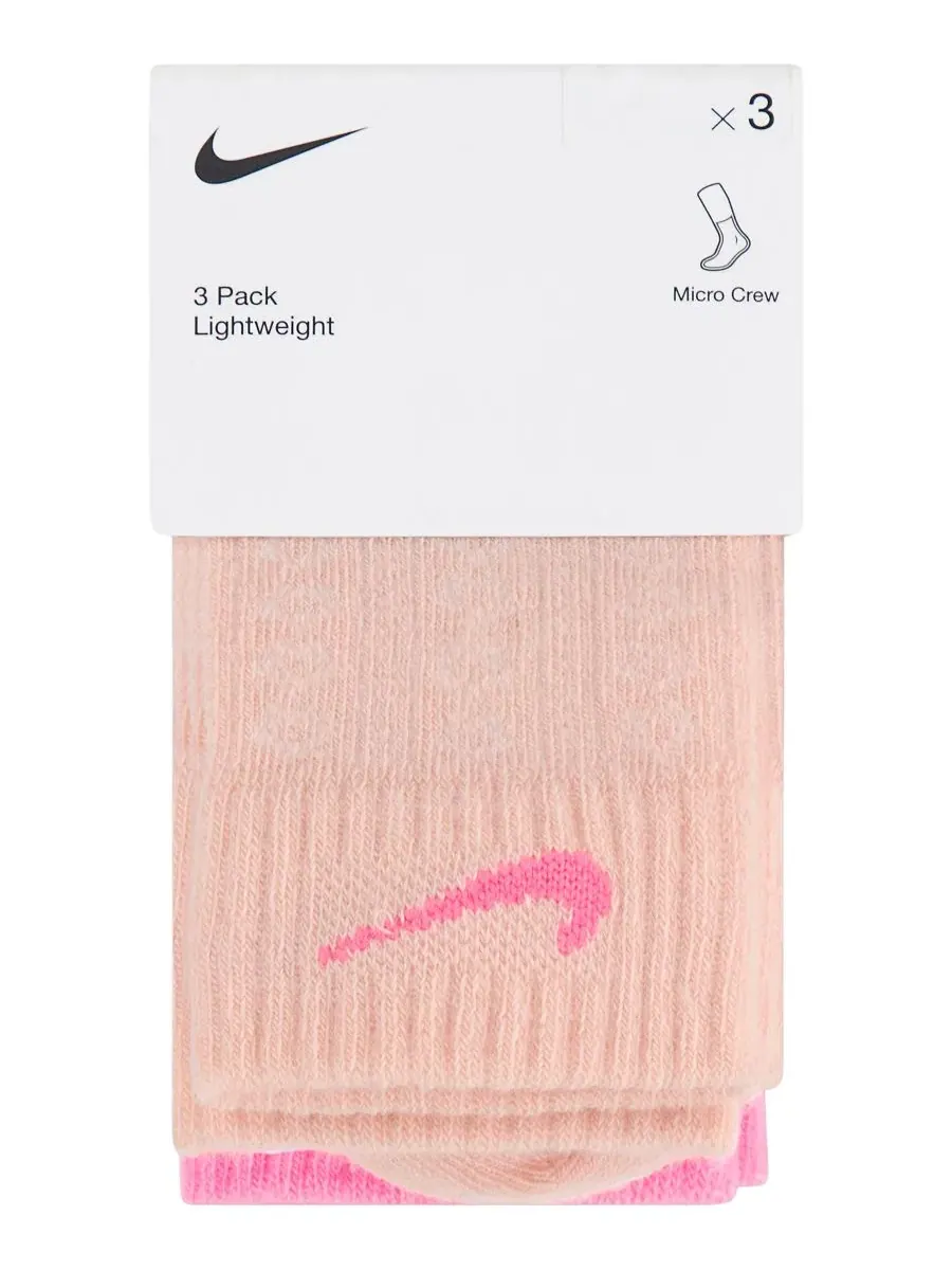 Комплект носков с текстурным узором Nike — изображение 3 из 3, оранжевый