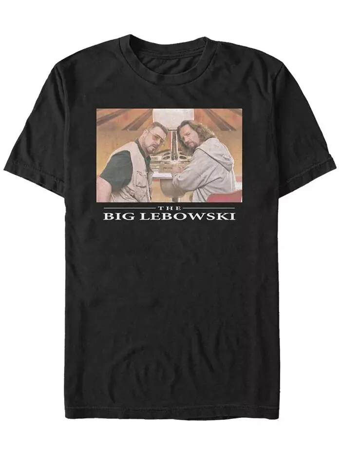 Футболка с коротким рукавом для мужчин «Bowling Buddies» от Big Lebowski Fifth Sun — изображение 1 из 1, черный