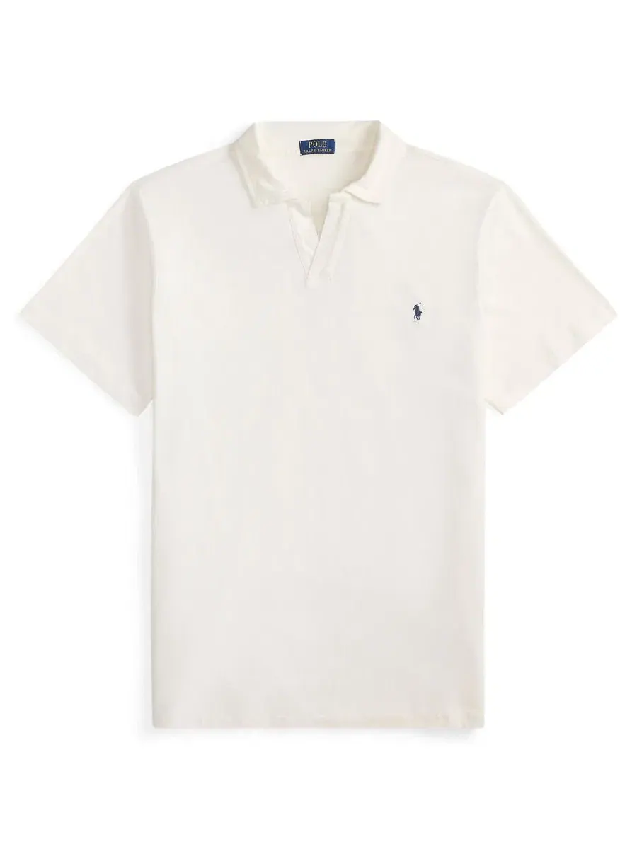 Мужская рубашка-поло с коротким рукавом больших размеров Polo Ralph Lauren — изображение 6 из 6, голубой