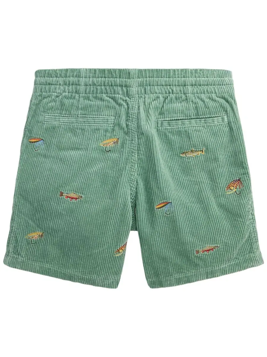 Детские вельветовые шорты Polo Prepster с вышивкой, размер 8-20 Polo Ralph Lauren — изображение 2 из 4, мятный