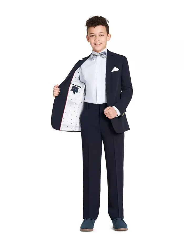 Би-стрейч-блейзер и брюки Big Boys Alexander, раздельные Tommy Hilfiger — изображение 2 из 2, темно-синий
