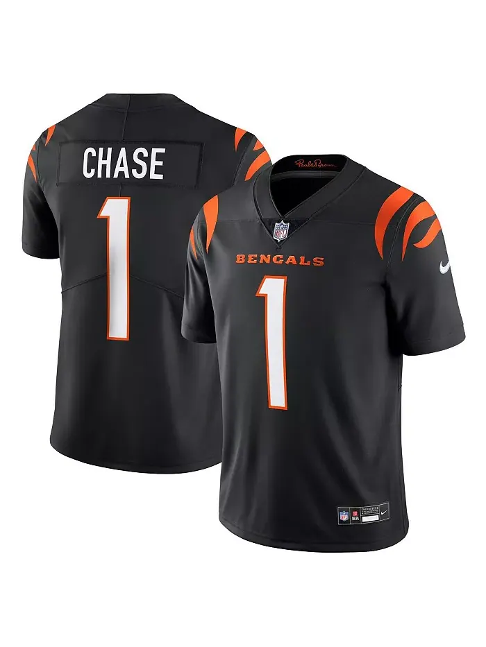 Мужская футболка Ja'Marr Chase Cincinnati Bengals Vapor Untouchable Limited Nike — изображение 1 из 3, черный