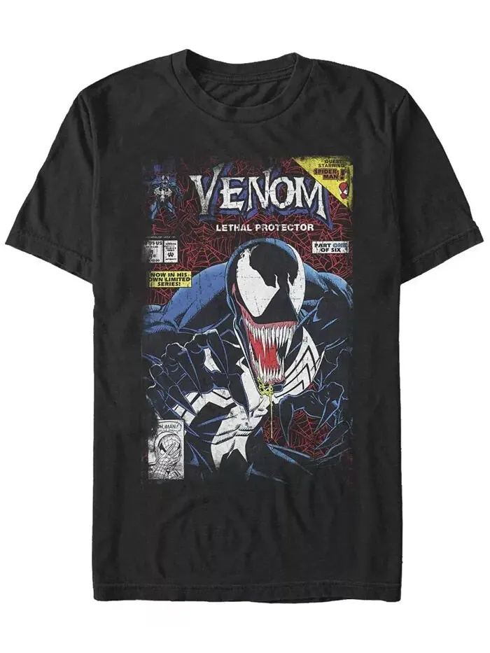 Мужская футболка Todd Venom с коротким рукавом и круглым вырезом Fifth Sun — изображение 1 из 1, черный