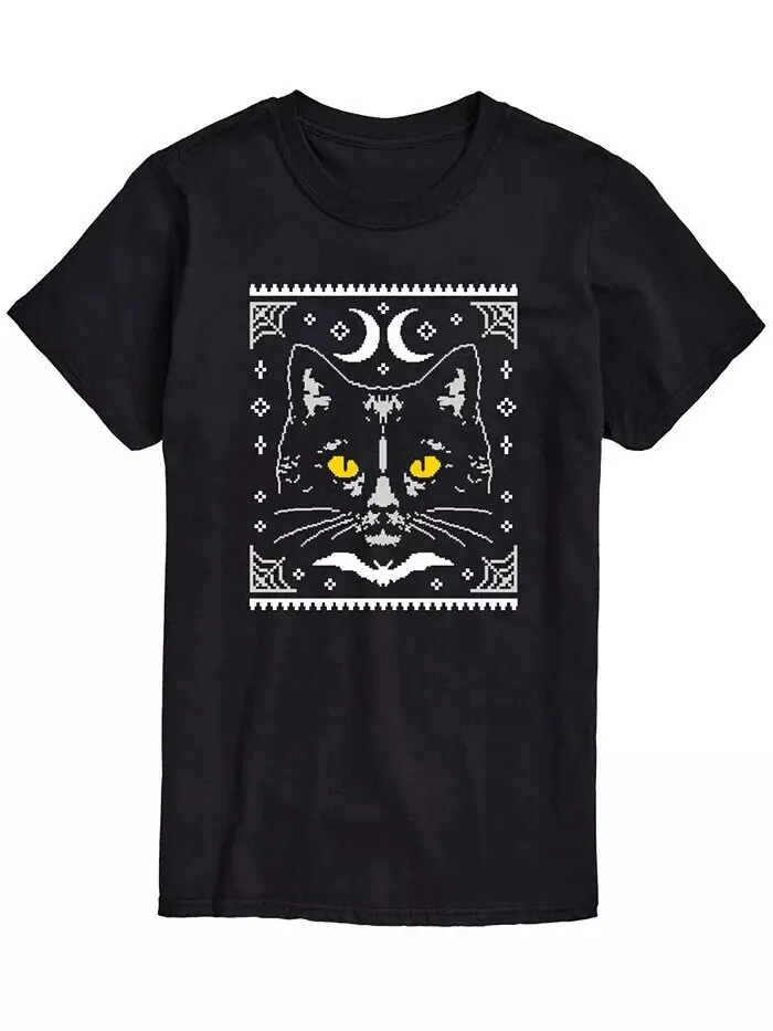 Мужская футболка Halloween Cat Classic Fit AIRWAVES — изображение 1 из 2, черный