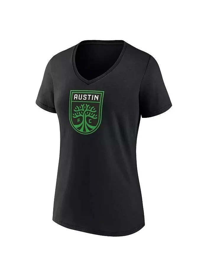 Женская футболка с логотипом Austin FC и v-образным вырезом Fanatics — изображение 3 из 3, черный