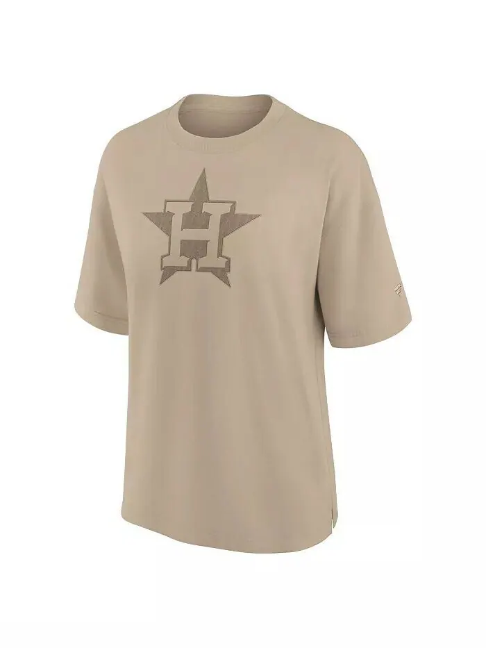 Женская футболка оверсайз цвета хаки Houston Astros Elements Fanatics — изображение 2 из 3